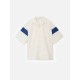 Drop Shoulder Color-block Short Sleeve Shirt Drop Shoulder Color-block Short Sleeve Shirt