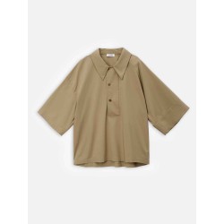 Short-Sleeve Cotton Blend Polo Shirt