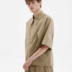 Short-Sleeve Cotton Blend Polo Shirt