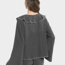 Ruched Pajama Shirt