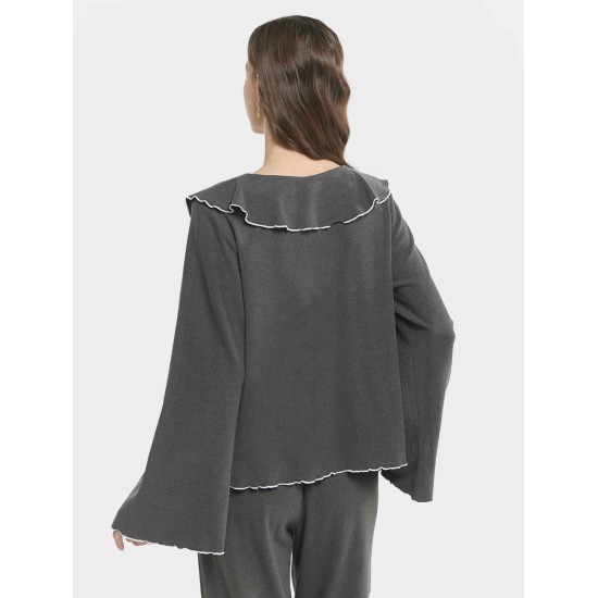 Ruched Pajama Shirt Ruched Pajama Shirt