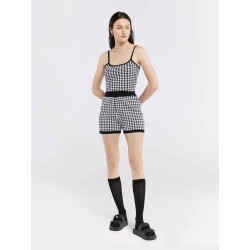 Houndstooth Top & Shorts Set