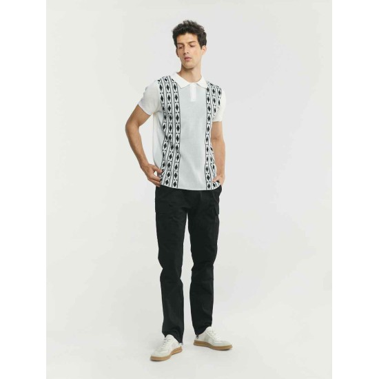 Knit-Jacquard Polo Shirt Knit-Jacquard Polo Shirt