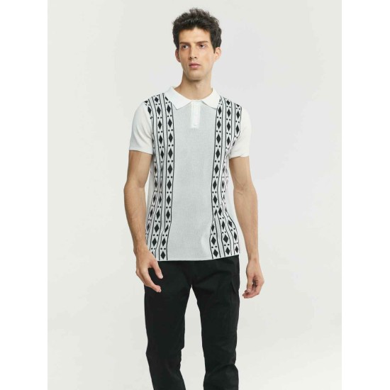 Knit-Jacquard Polo Shirt Knit-Jacquard Polo Shirt