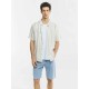 Stripe Short Sleeve Linen Shirt Stripe Short Sleeve Linen Shirt