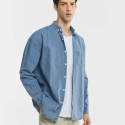 Classic Button-up Denim Shirt