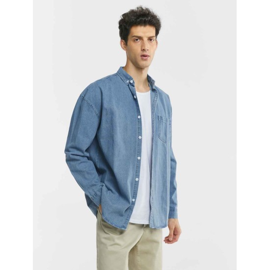 Classic Button-up Denim Shirt Classic Button-up Denim Shirt