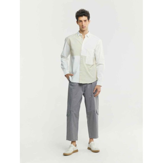 Color Blocking Cotton Shirt Color Blocking Cotton Shirt