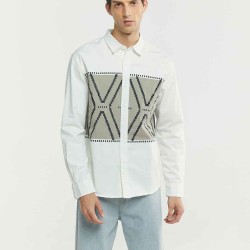 Front Printed Cotton Shirt