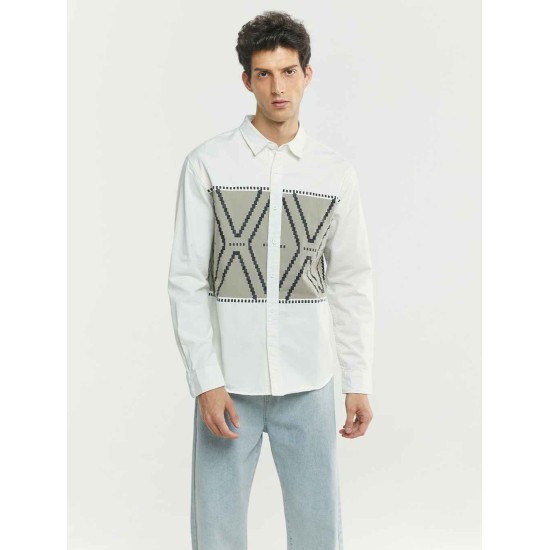 Front Printed Cotton Shirt Front Printed Cotton Shirt