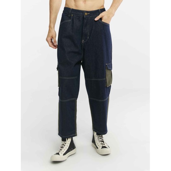 Cropped Denim Cargo Pants Cropped Denim Cargo Pants
