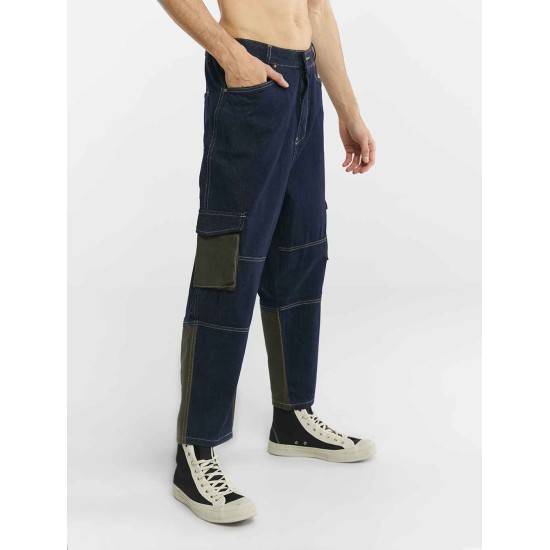 Cropped Denim Cargo Pants Cropped Denim Cargo Pants
