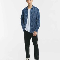 Printed Long Sleeve Cotton Shirt