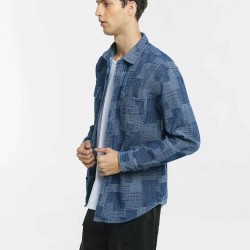 Printed Long Sleeve Cotton Shirt