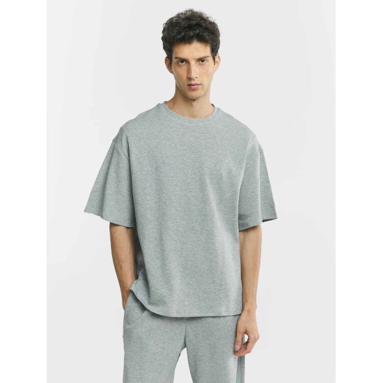Solid Casual Crewneck Cotton T-shirt Solid Casual Crewneck Cotton T-shirt