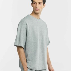 Solid Casual Crewneck Cotton T-shirt