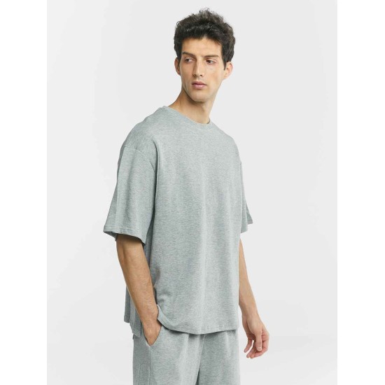 Solid Casual Crewneck Cotton T-shirt Solid Casual Crewneck Cotton T-shirt