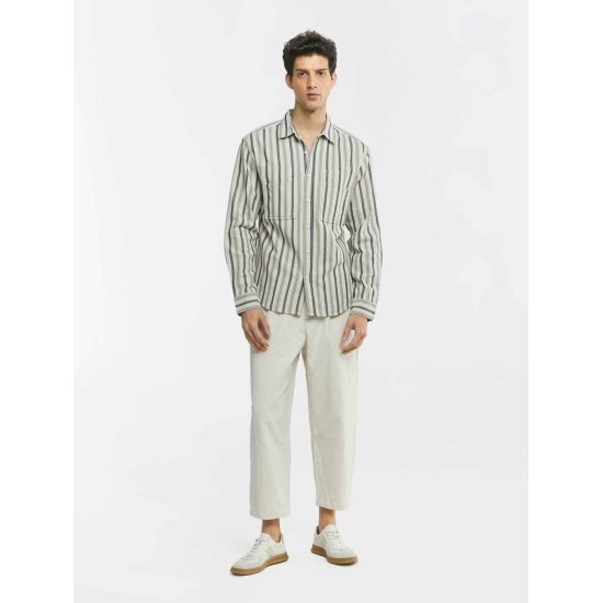 Stripe Long Sleeve Cotton Shirt Stripe Long Sleeve Cotton Shirt