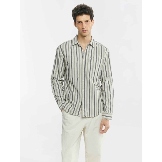 Stripe Long Sleeve Cotton Shirt Stripe Long Sleeve Cotton Shirt