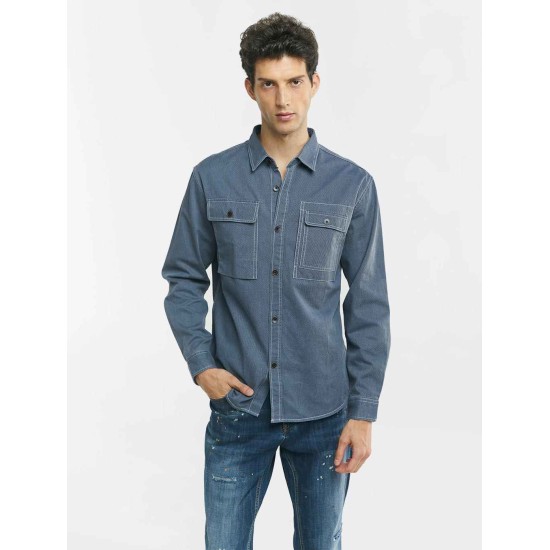 Solid Long Sleeve Cotton Shirt Solid Long Sleeve Cotton Shirt