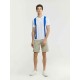 Two-Tone Stripe Polo Shirt Two-Tone Stripe Polo Shirt