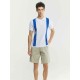 Two-Tone Stripe Polo Shirt Two-Tone Stripe Polo Shirt