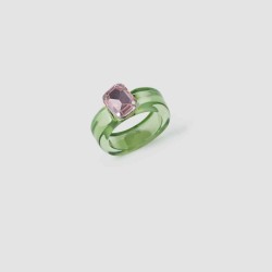 Acrylic Rhinestone Ring