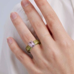 Acrylic Rhinestone Ring