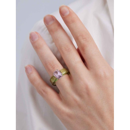 Acrylic Rhinestone Ring Acrylic Rhinestone Ring