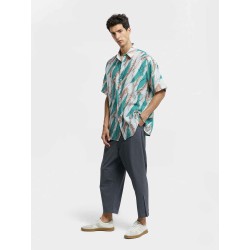Color Contrast Short-Sleeve Shirt