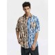 Color Contrast Striped Short-Sleeve Shirt Color Contrast Striped Short-Sleeve Shirt