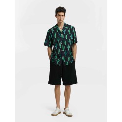 Cactus Print Short-Sleeve Shirt