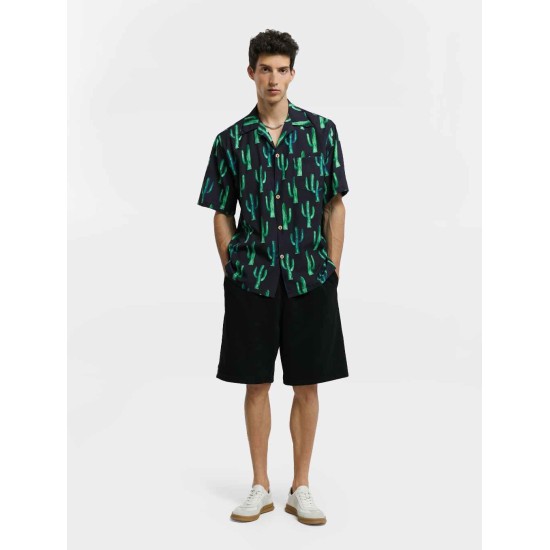 Cactus Print Short-Sleeve Shirt Cactus Print Short-Sleeve Shirt