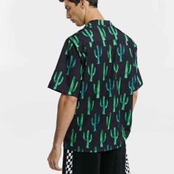 Cactus Print Short-Sleeve Shirt