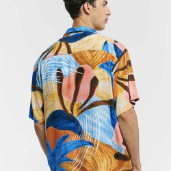 Abstract Print Short-Sleeve Shirt