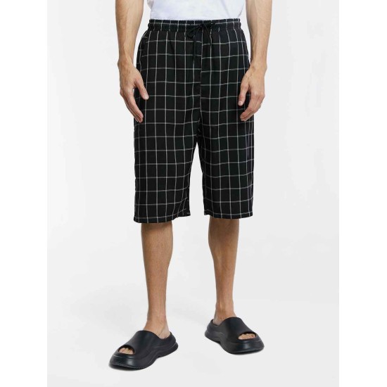 Elastic Waist Plaid Shorts Elastic Waist Plaid Shorts