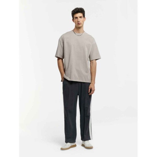 Elastic Waist Striped Patchwork Pants Elastic Waist Striped Patchwork Pants