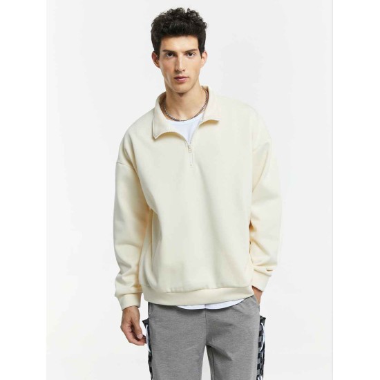 Monochrome Quarter-Zip Sweatshirt Monochrome Quarter-Zip Sweatshirt