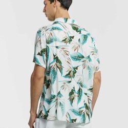 Flower Print Short-Sleeve Shirt