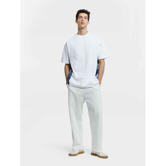 Crewneck Patchwork Pure Cotton T-shirt Crewneck Patchwork Pure Cotton T-shirt