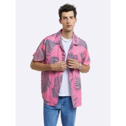 Leaves Printed Pure Cotton Shirt