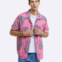 Leaves Printed Pure Cotton Shirt