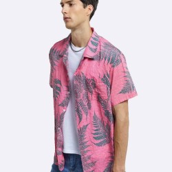Leaves Printed Pure Cotton Shirt