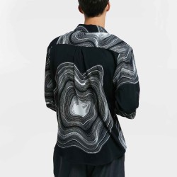 Abstract Print Long-Sleeve Shirt
