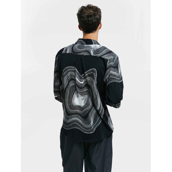 Abstract Print Long-Sleeve Shirt Abstract Print Long-Sleeve Shirt