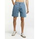 Cashew Flower Print Denim Shorts Cashew Flower Print Denim Shorts