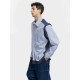 Two-tone Striped Patchwork Shirt Two-tone Striped Patchwork Shirt