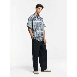Vintage Print Short-Sleeve Shirt
