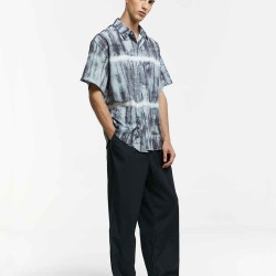 Vintage Print Short-Sleeve Shirt