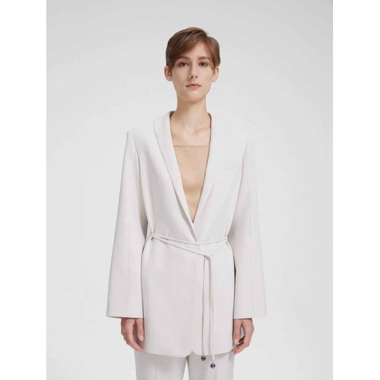 Slim-fit Belted Blazer Slim-fit Belted Blazer